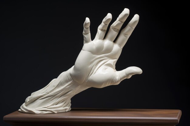 Gipsfiguur van een hand