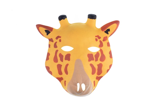 giraf masker geïsoleerd op witte achtergrond