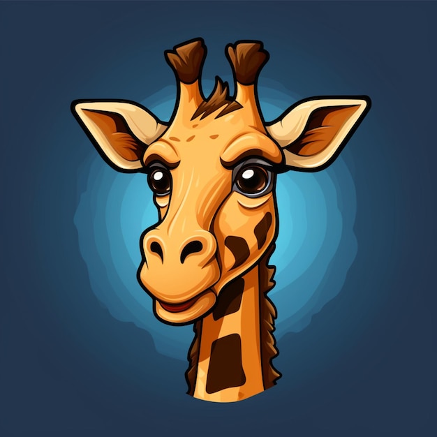 Photo giraffe cartoon logo