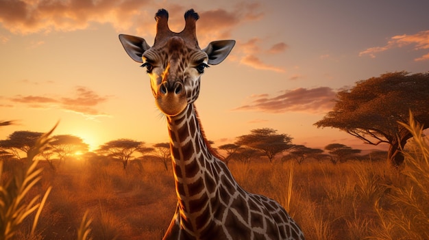 giraffe high quality background