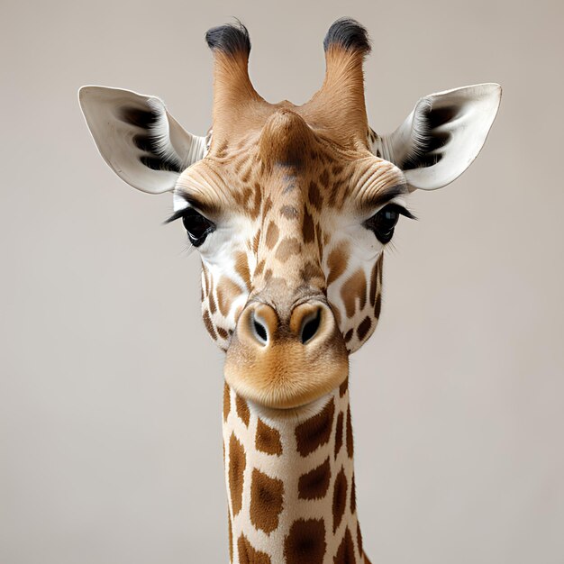 Giraffe in de natuur giraffe close-up foto