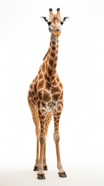 Giraffe isolated on a white background