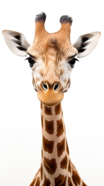 Photo giraffe isolated on a white background