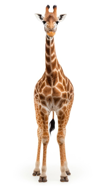 Giraffe isolated on a white background