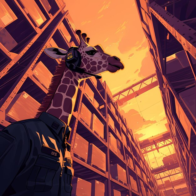 Giraffe Logistics Expert A Modern Twist on Animal Careers