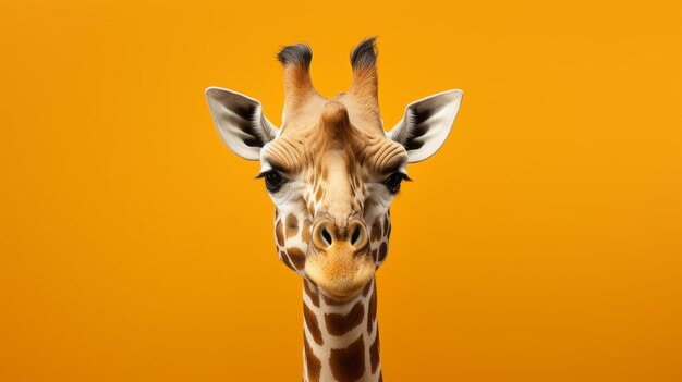 Giraffe Photography Playful Caricatures In 8k With Japanese Minimalism