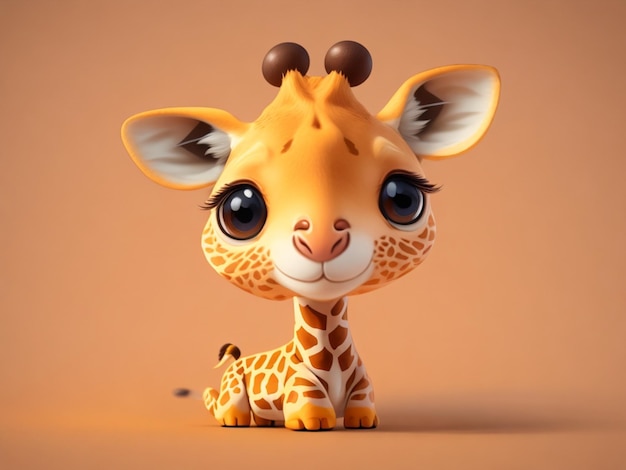 Giraffe speelgoed Natuur royaltyvrije illustratie AI GENERATED