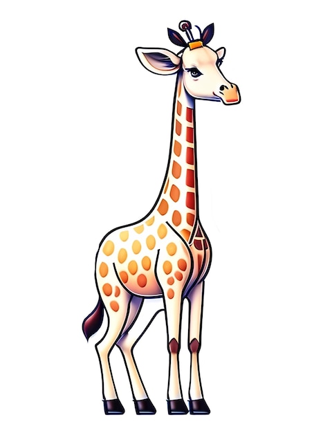 Photo giraffe sticker kawaii