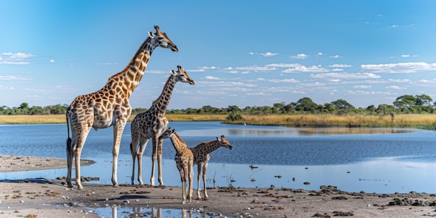 Giraffen in het wild Generatieve AI