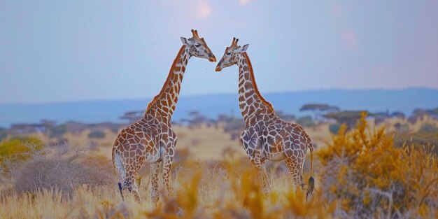 giraffes in the wild Generative AI