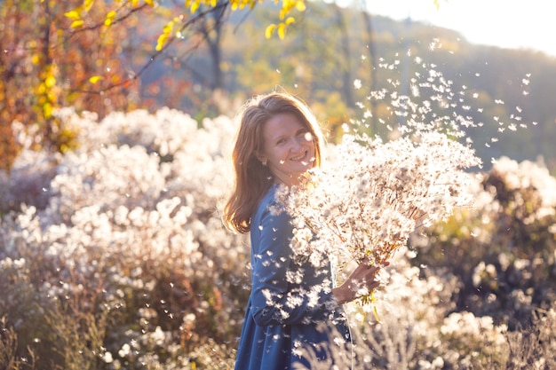 Girl and autumn