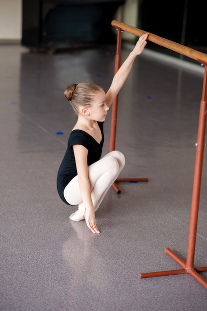 girl at a ballet lesson