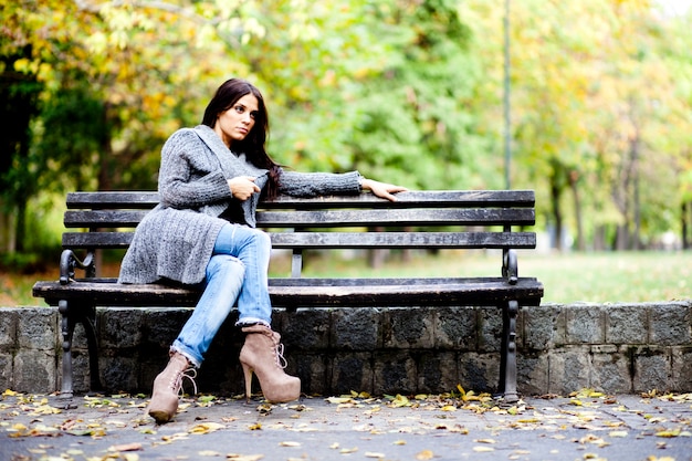 Girl on the bench