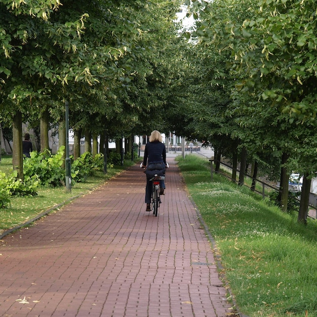 Girl on bike