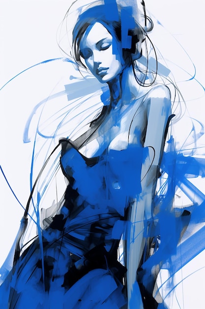 girl in blue