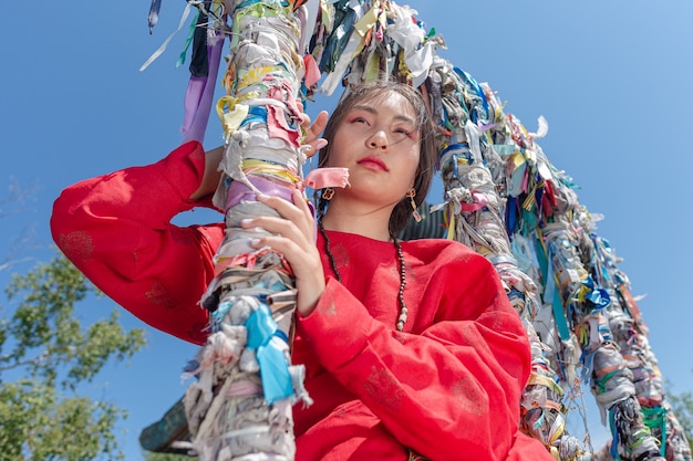 The girl of Buryat appearance