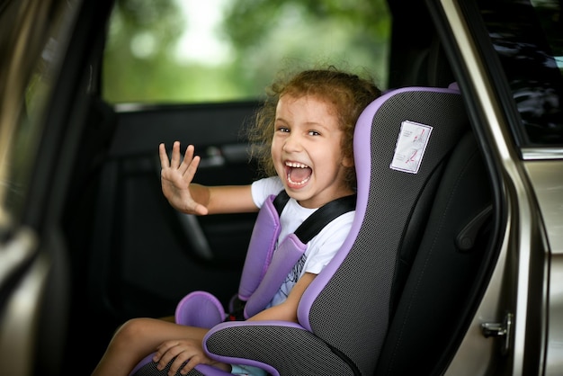 The girl in the car. Journey.