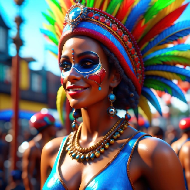 Girl at the carnival Image created by AI