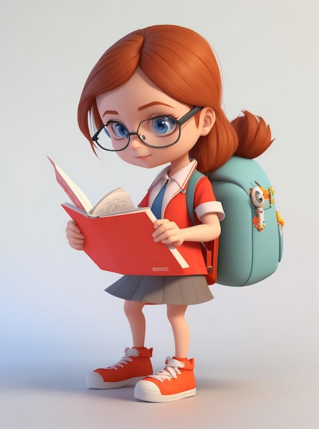 Girl Carton Character Study