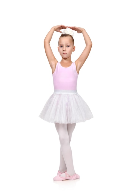 Girl dances ballet