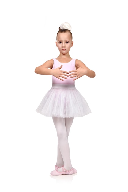 Girl dances ballet