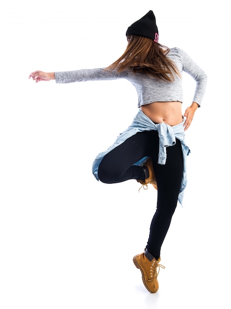 Girl dancing hip hop