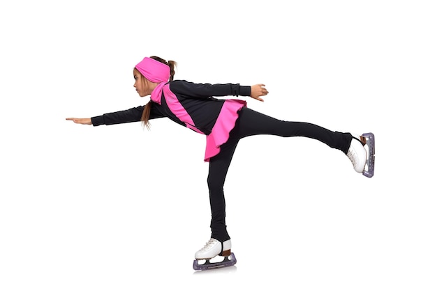 Girl dancing on skates