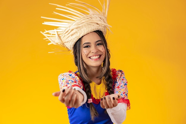 Girl dressed in traditional Brazilian Jerk