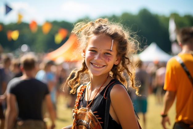 A girl at the festival