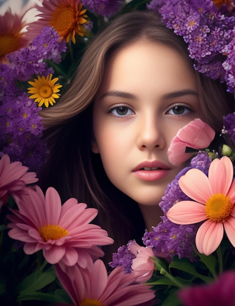 Girl in flower