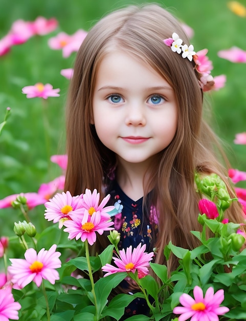 Girl in flower