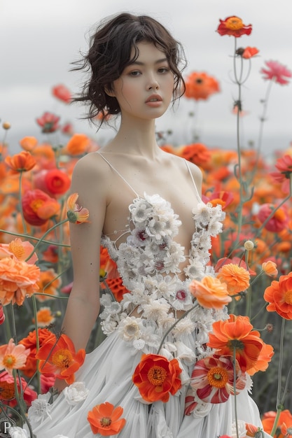 Girl in Flowers