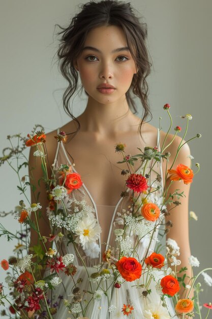 Girl in Flowers