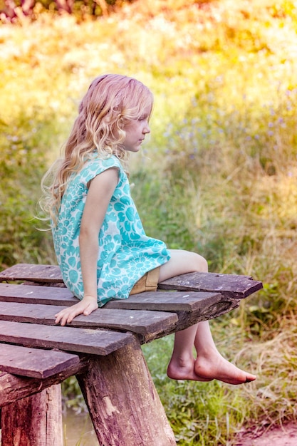 Girl in the forest