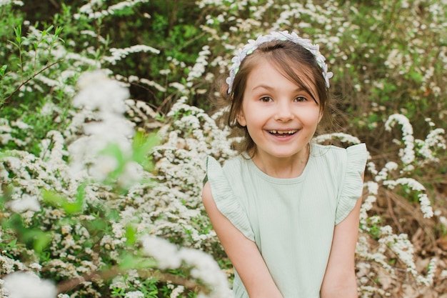 Girl in the garden portrait