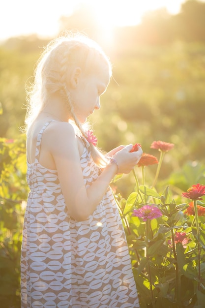 Girl in the garden