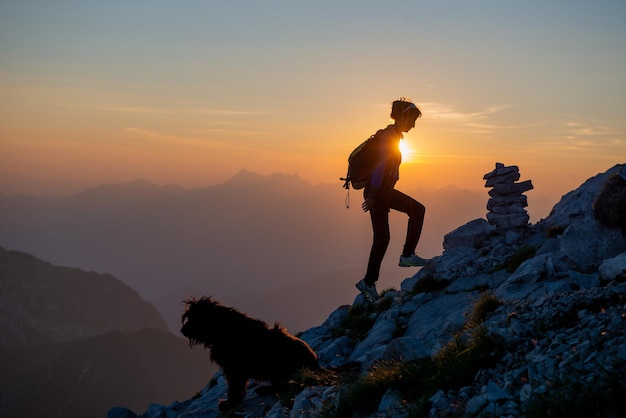 Girl going to the mountains