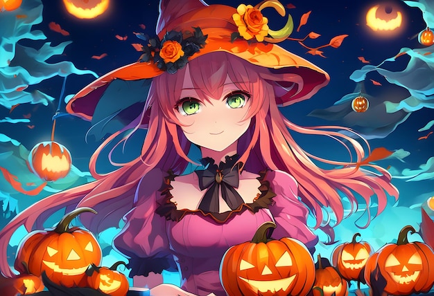 Girl Halloween Anime