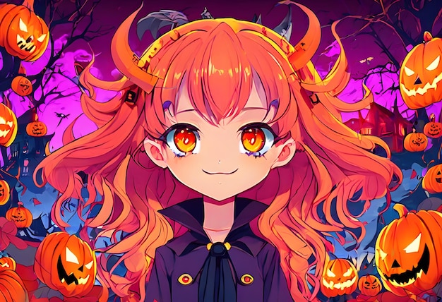 Girl Halloween Anime