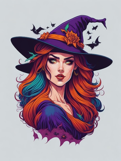 Photo girl halloween vector