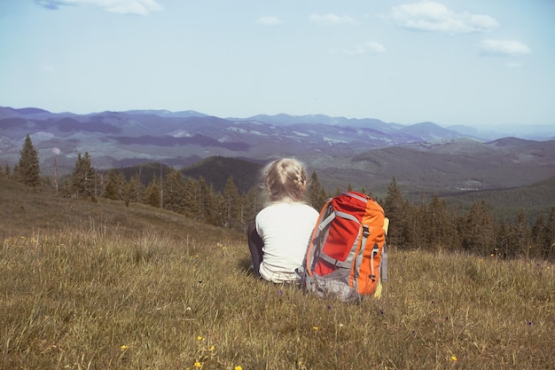 Girl hiker