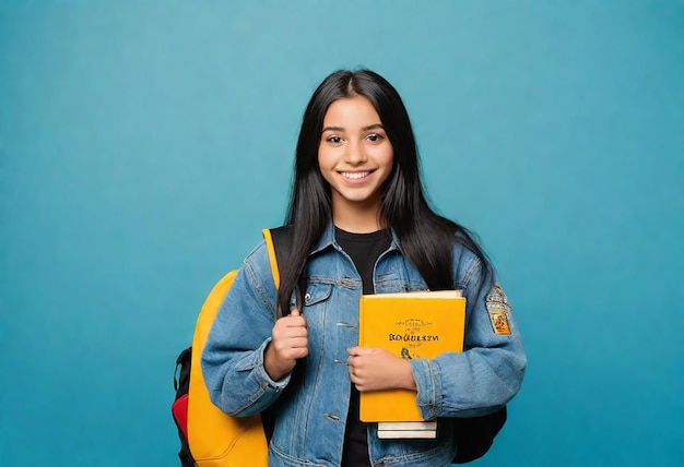 a girl holding a book that says quot the word quot on it