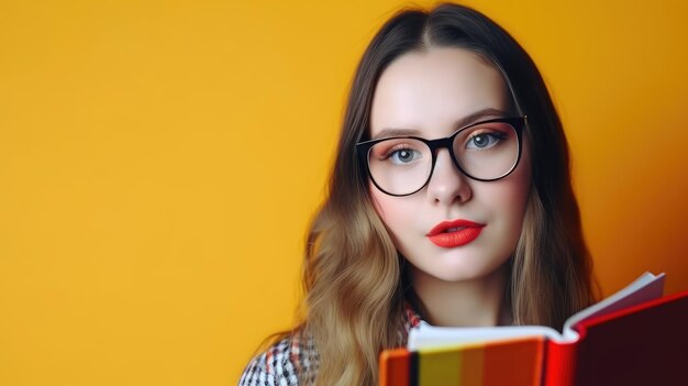 girl holding book