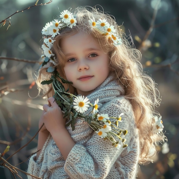 girl holding a large bouquet beauty white flower