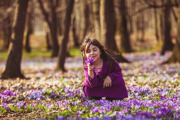 Girl inspired by nature