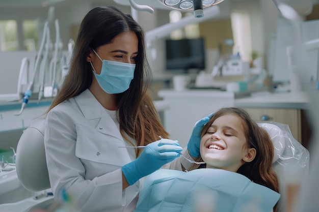 a girl is wearing a mask and is smiling at the camera
