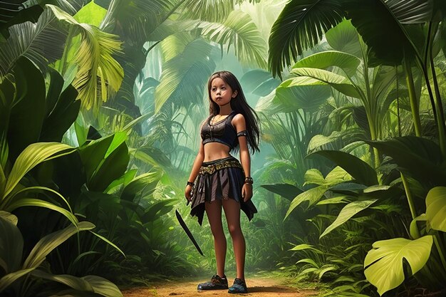 girl in the jungle