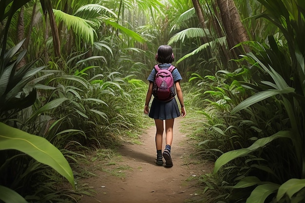 girl in the jungle