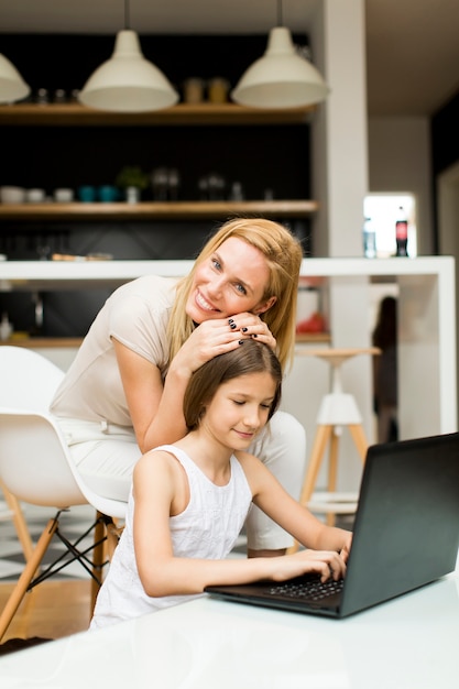 Girl on the laptop