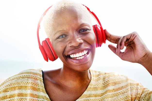 Girl listening to music 